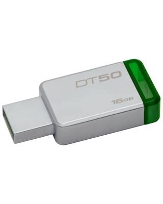 Флеш Диск Kingston 16Gb DataTraveler 50 DT50/16GB USB3.0 зеленый